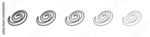 Galaxy icon Line graphics illustration symbol