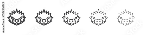 Hegdehog icon Line graphics illustration symbol