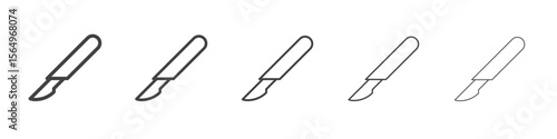 lance icon Line graphics illustration symbol