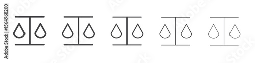 Law scale icon Line graphics illustration symbol