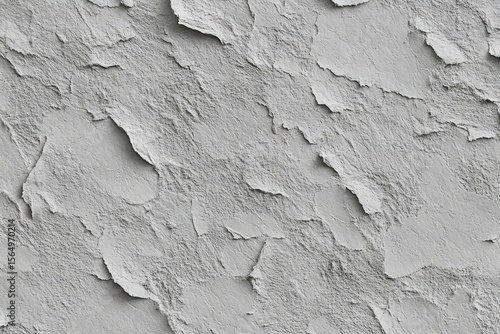 Detailed Plaster Texture Backdrop in Gray Tones with Rough, Aged and Flaking Effects