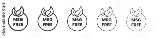 Msg free icon Line graphics illustration symbol