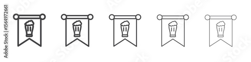 oktoberfest icon Line graphics illustration symbol