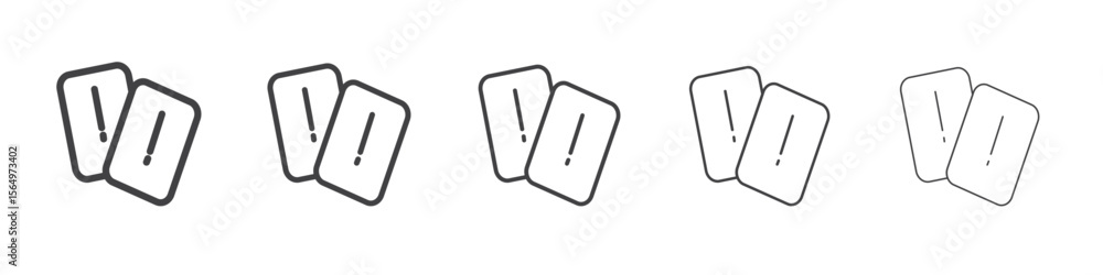 Penalty card sport icon Line graphics illustration symbol Penalty card sport icon Line graphics illustration symbol