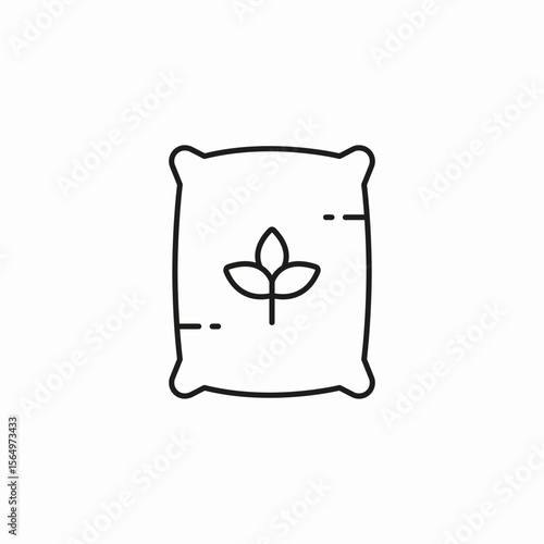 bag of fertilizer icon sign vector