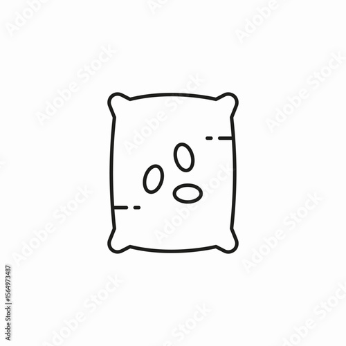 bag of seeds icon sign vector