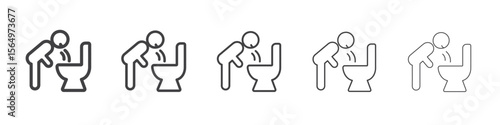 Pest control icon Line graphics illustration symbol