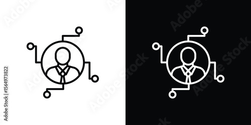 Affiliate marketing icon logo element. Vector illustration. EPS10