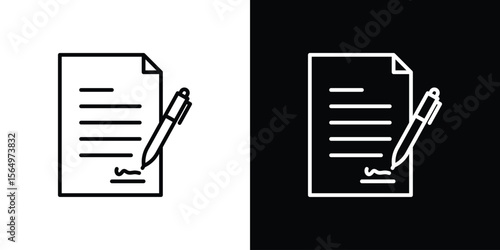 Agreement icon logo element. Vector illustration. EPS10