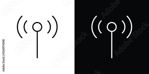 Antenna icon logo element. Vector illustration. EPS10
