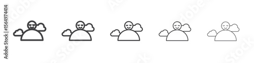 Pleasure icon Line graphics illustration symbol