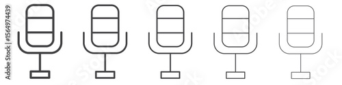 Podcast Icon Line graphics illustration symbol