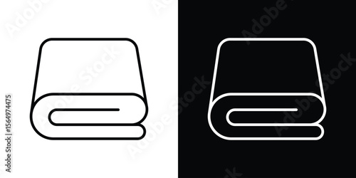 blanket icon logo element. Vector illustration. EPS10