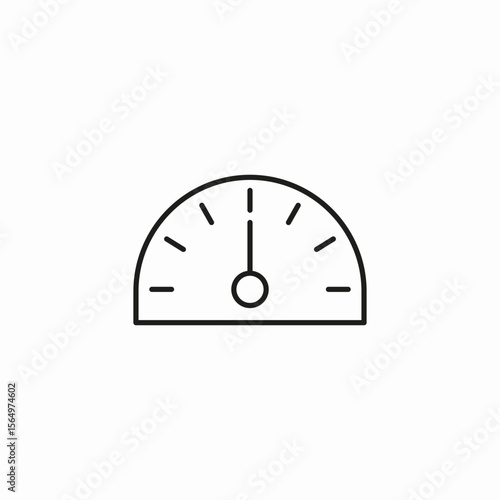 speedometer gauge full icon sign vector