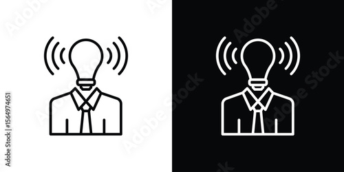 Brand awareness icon logo element. Vector illustration. EPS10
