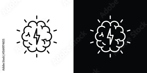 Brainstorm icon logo element. Vector illustration. EPS10