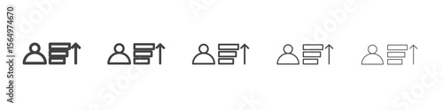 Priority icon Line graphics illustration symbol