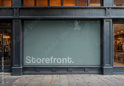 Storefront Window Banner Mockup