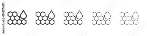 propolis icon Line graphics illustration symbol