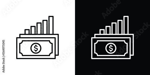 capital gain icon logo element. Vector illustration. EPS10