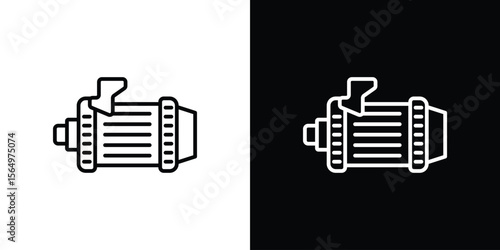 Car alternator icon logo element. Vector illustration. EPS10