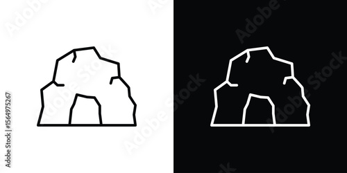 cave icon logo element. Vector illustration. EPS10