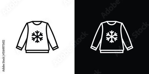 Christmas sweater icon logo element. Vector illustration. EPS10