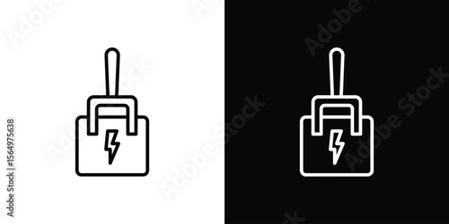 Circuit Breaker icon logo element. Vector illustration. EPS10