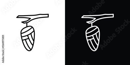 Cocoon icon logo element. Vector illustration. EPS10
