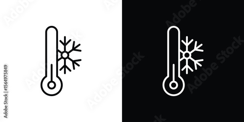 Cold icon logo element. Vector illustration. EPS10