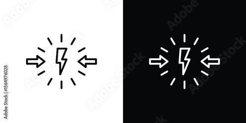 Conflict icon logo element. Vector illustration. EPS10