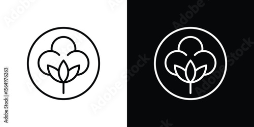 Cotton icon logo element. Vector illustration. EPS10