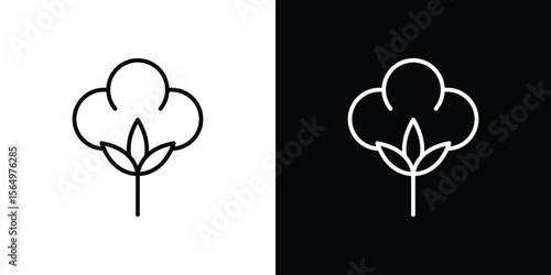 Cotton icon logo element. Vector illustration. EPS10