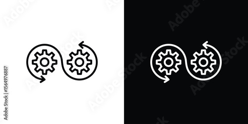 Devops icon logo element. Vector illustration. EPS10