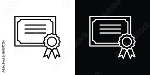 Diploma icon logo element. Vector illustration. EPS10