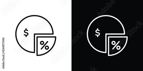 Dividend yield icon logo element. Vector illustration. EPS10