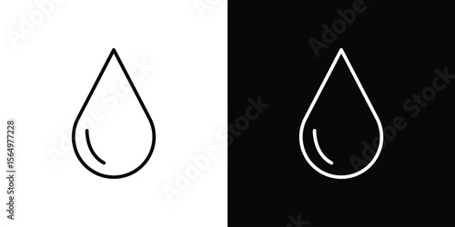 Drop icon logo element. Vector illustration. EPS10