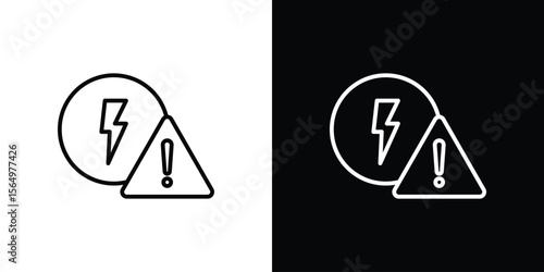 Electric Problem icon logo element. Vector illustration. EPS10