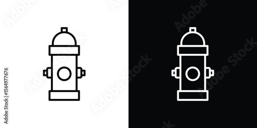 Fire hydrant icon logo element. Vector illustration. EPS10