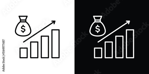 Fiscal policy icon logo element. Vector illustration. EPS10