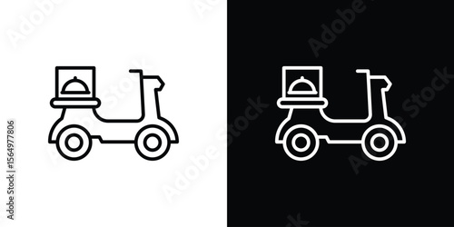Food delivery icon logo element. Vector illustration. EPS10