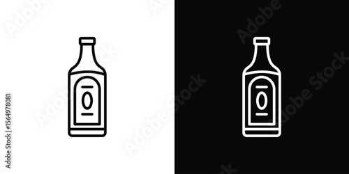 Gin icon logo element. Vector illustration. EPS10