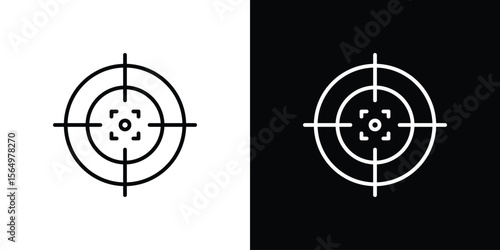 Gun target icon logo element. Vector illustration. EPS10
