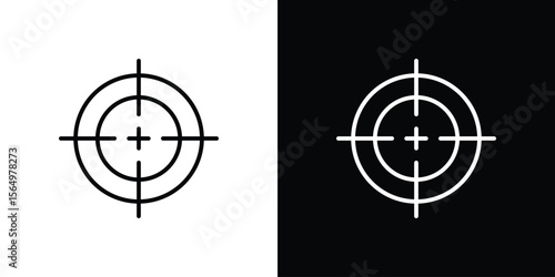 Gun target icon logo element. Vector illustration. EPS10