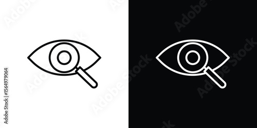 Investigation icon logo element. Vector illustration. EPS10