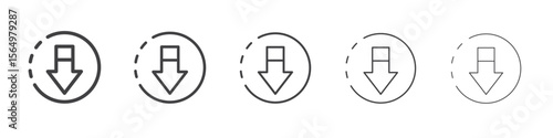 submit progress icon Line graphics illustration symbol