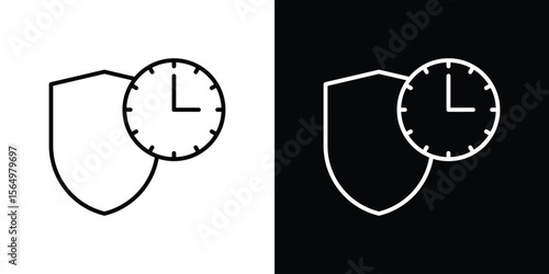 Long term icon logo element. Vector illustration. EPS10