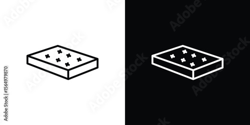 Mattress icon logo element. Vector illustration. EPS10