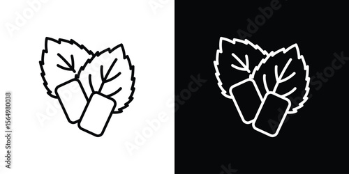 Mint gum icon logo element. Vector illustration. EPS10