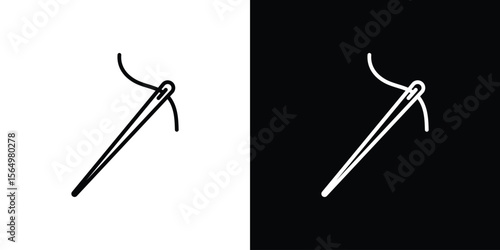 Needle icon logo element. Vector illustration. EPS10